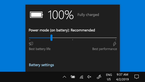 impostazioni risparmio batteria Windows