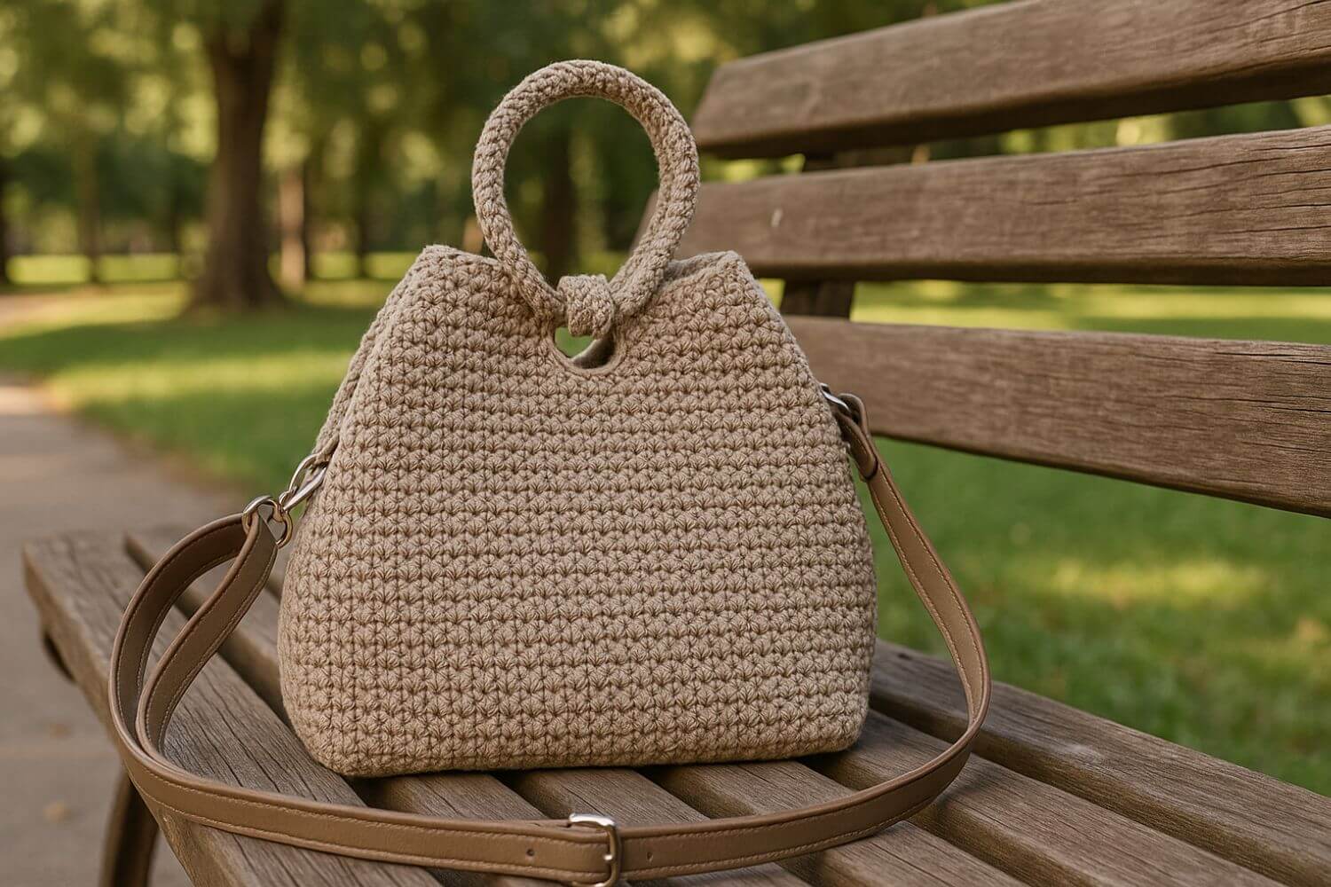 Tutorial dettagliato per realizzare borse in cordino Swan: materiali, punti base, misure, schema uncinetto, fondo, pareti, manici, fodera e chiusure.