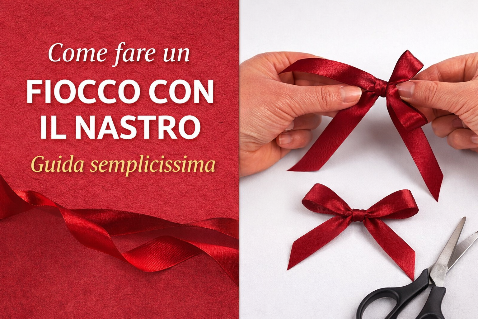 Scopri come fare un fiocco con il nastro in pochi minuti: guida passo-passo con foto, errori da evitare, misure consigliate e trucchi per un risultato perfetto.